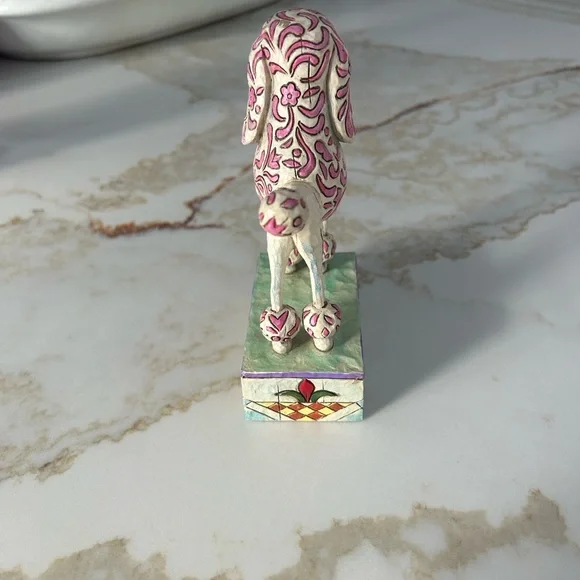 Jim Shore “Lulu” Pink and Cream Poodle Figurine - Picture 7 of 8